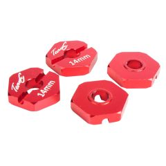 Aluminium Radmitnehmer 14mm rot 1:10 4WD (4 St.) Absima TU0440R