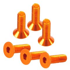 3x10mm Innensechskantschraube Senkkopf orange (6 St.) Absima TU1039