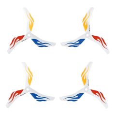 RACE & FREESTYLE 3-BLATT 5045 PROPELLER (PC), WEIß 2X CW + 2X CCW 5MM BOHRUNG Robbe 50450313