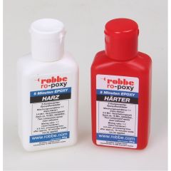 RO-POXY 5 MINUTEN EPOXYDHARZKLEBER 100G JE 50G HARZ+H?RTER Robbe 50600