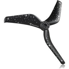 RACE 3-BLATT 5150 PROPELLER CFK SCHWARZ SPEED 2XCW + 2X CCW 5MM BOHRUNG PPA / CARBON FIBER Robbe 51500311