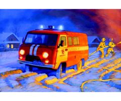 1:43 UAZ 3909 Firefighter car Carson 43001 500043001