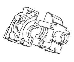 CV-10 Getriebegehäuse vorne/hinten Carson 500105286