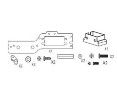 Radioplatten Set silber CY2 Carson 205692