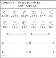 X8 Specter Stifte und Clips Set Carson 205773 500205773