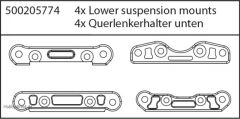 X8 Specter Querlenkerhalter unten Carson 205774 500205774