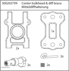X8 Specter Mitteldiffhalterung Carson 205799 500205799