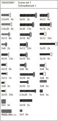 X8 Specter Schrauben Set 1 Carson 205807 500205807