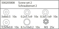 X8 Specter Schrauben Set 2 Carson 205808 500205808