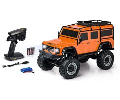 1:8 Land Rover Defender 100% RTR orange Carson 404171 500404171