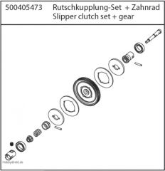 X10E Hauptzahnrad Rutschkupplung Carson 405473 500405473