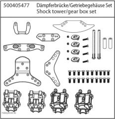 X10E Dämpferbrücke/Getriebegehäuse Carson 405477 500405477