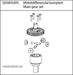 X10ET-XL Mitteldifferenzial Carson 405495 500405495
