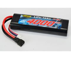 LiPo-RP-7.4V-4000mAh-25C-Round-T-Plug Carson 608145 500608145