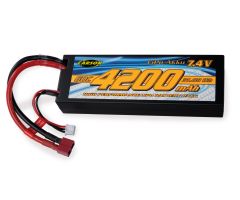 7,4V/4200mAh 60C LiPO Race Akku T-Pl. HC Carson 608233 500608233