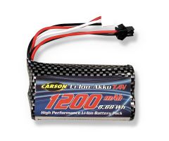 7,4V/1200mAh LiION Akku : 404219/20 JST Carson 608237 500608237