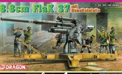 Flak 37 mit Behelfslafette 8,8cm 1:35 Carson 776523 500776523