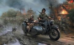 1:72 WWII Deutsches Motorrad R-12 Carson 786142 500786142