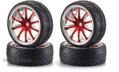 1:10 Big Wheel-Set 02 10Speic Rot/Ch (4) Carson 900078 500900078