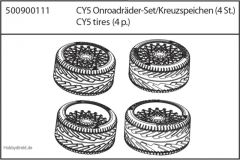 CY5 Reifenset On-Road, 4 Stück Carson 900111 500900111