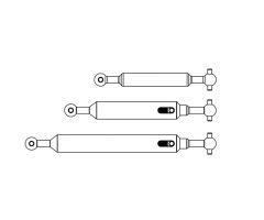 1:14 Antriebswellen-Set (3) 4x4 Ausgl. Carson 907634 500907634