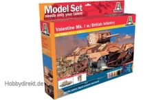 1:72 IT Valentine Mk.1 & Fig.Bri.Inf.Set Carson 73006 510073006