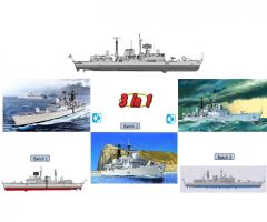 1:700 H.M.S. Type 42 Destroyer Batch 1-3 Carson 7152 540007152