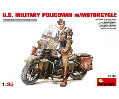 1:35 US Militär Polizei m. Motorrad (1) Carson 35168 550035168