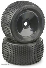 Räder(2) Truggy Disc Terra 1:8 schwarz Carson 2140033 55214003