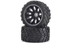 1:10 Reif.-/Felgen Set Truggy Schw. 2St. Carson 500900049