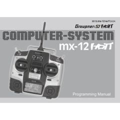 Handbuch mx-12 englisch Graupner DZ33112.EN