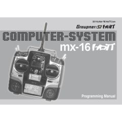 Handbuch mx-16 englisch Graupner DZ33116.EN