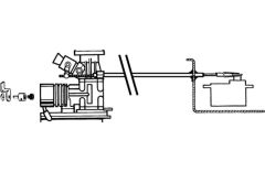 Gaszug-Set DuBro F-DB3105