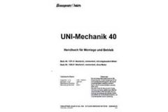 Handbuch UNI-Mechanik 40,deutsch Graupner 1291.200