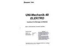 Handbuch UNI-Mechanik 40 El.,franz. Graupner 1297.202