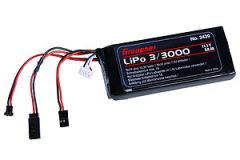 Senderakku flach LiPo 3/3000 11,1V TX Graupner 3439