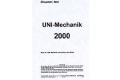 Handbuch UNI-Mechanik 2000,F Graupner 4448.202