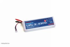 LiPo-Akku 3S 4300 mAh 25C Graupner 7614.3