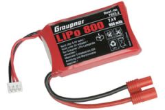 LiPo-Akku 2/800 7,4V G3,5 Graupner 7623.2