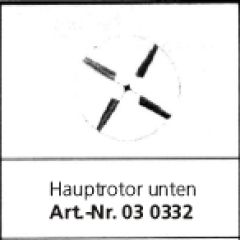 Hauptrotor (unten) Nano Heli Jamara 030332