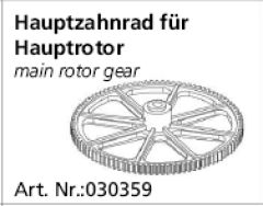 Hauptzahnrad f. Hauptrotor Calisto, Cupid Mini Jamara 030359