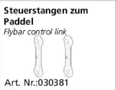 Steuerstangen zum Paddel Calisto, HG-Micro Jamara 030381