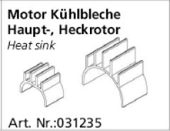 Motor Kühlbleche Haupt-/Heckmotor Aero Hawk, Calisto Jamara 0312