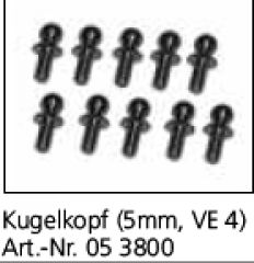 Kugelkopf 5mm X-10+Aggressor VE4 Jamara 053800