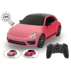 VW New Beetle 1:24 pink/rot 2,4GHz UV Photochromic Serie Jamara 403004