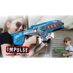 Impulse Laser Gun - Rifle Set blau/grün Jamara 410084