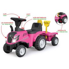 Rutscher New Holland T7 Traktor pink Jamara 460357