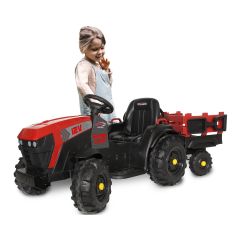 Ride-on Traktor Super Load mit Anhänger rot 12V Jamara 460895