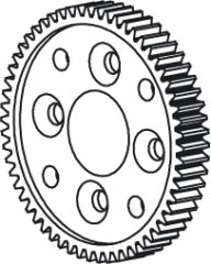 Hauptzahnrad Toxic/Akron 65T Jamara 505145