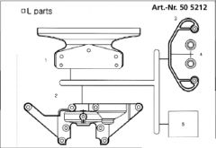 Frontrammer und Getriebeabdeckung BX-1 Jamara 505212